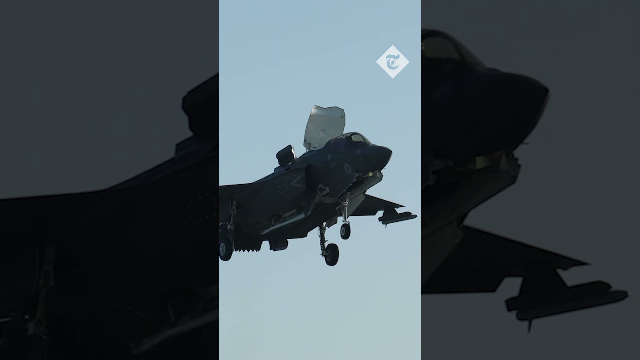 F-35B fighter jets arrive on HMS Prince of Wales aircraft carrier for major Nato exercise