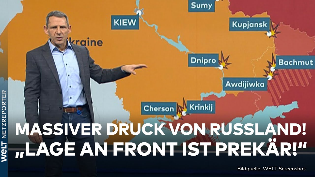 PUTINS KRIEG: Massiver Druck auf Front! Russland stürmt weiter vor! Ukraine verstärkt Verteidigung