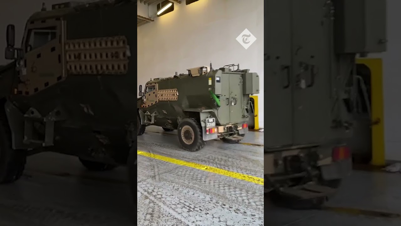 Military vehicles deployed to Polish border as NATO troops mobilise for exercises