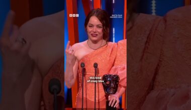 Emma Stone thanks her Mum in sweet BAFTA speech 💓 - BBC