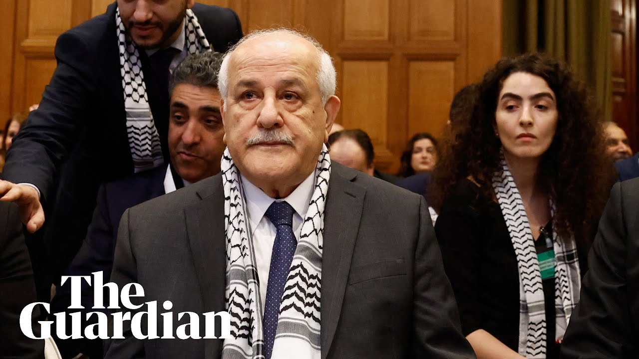 Palestine's UN ambassador holds back tears during appeal to world court