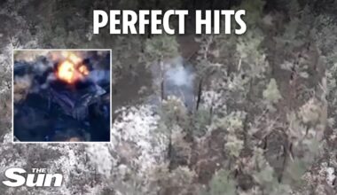 Precision shots by Ukrainian FPV drones as they destroy Russian targets