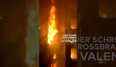 FEUER-INFERNO: Schock in Spanien! Hochhaus in Flammen - Drama in Valencia #shorts