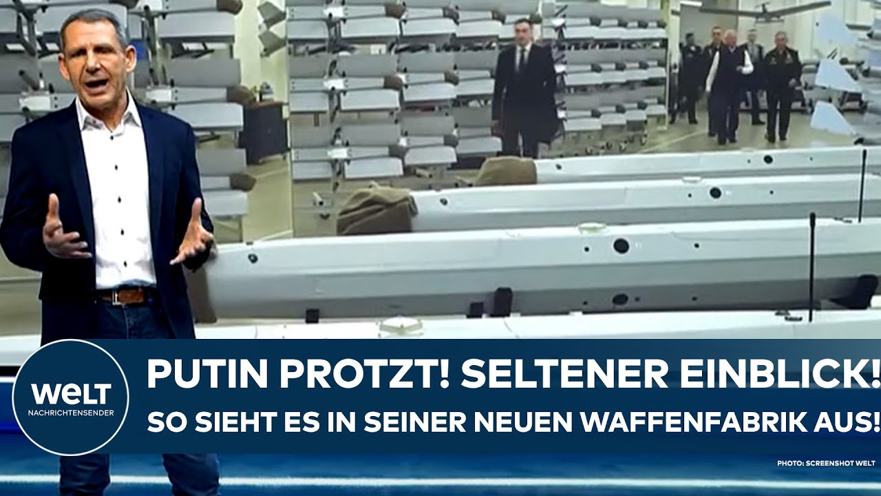 UKRAINE-KRIEG: Putin protzt! Seltener Einblick! So sieht die neue Waffenfabrik der Russen aus