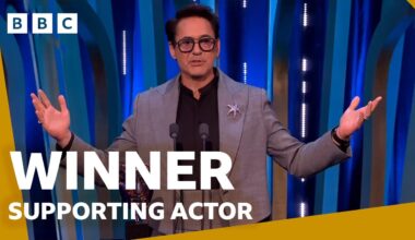 Robert Downey Jr. wins Supporting Actor  🏆 | BAFTA Film Awards 2024  - BBC