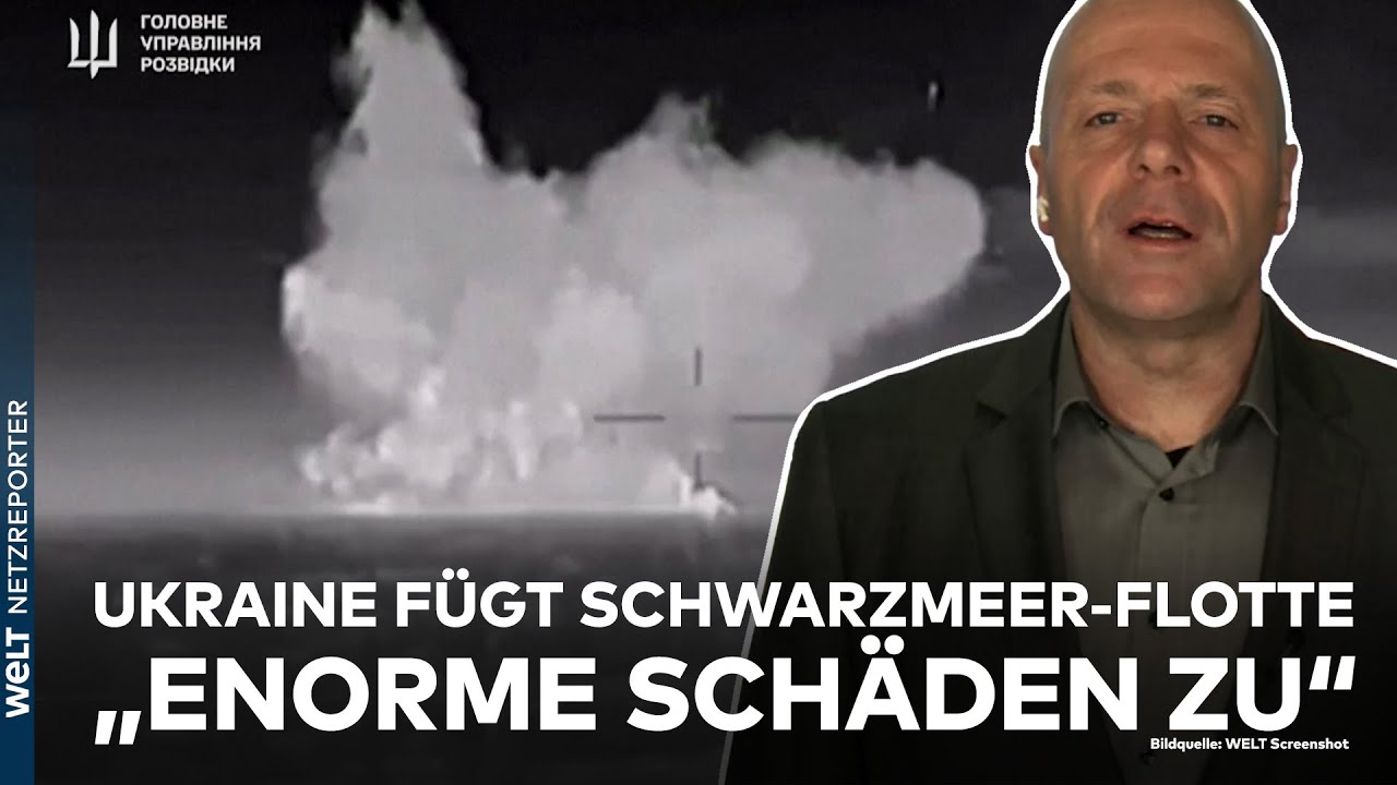 UKRAINE-KRIEG: Kriegsschiff versenkt, Krim attackiert - Schwere Schläge gegen Russen | WELT News