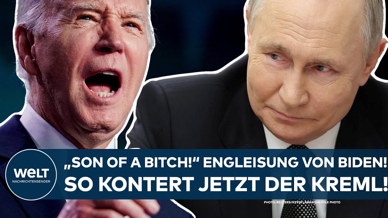 JOE BIDEN: "Son of a bitch!" US-Präsident beleidigt Wladimir Putin - so kontert jetzt der Kreml
