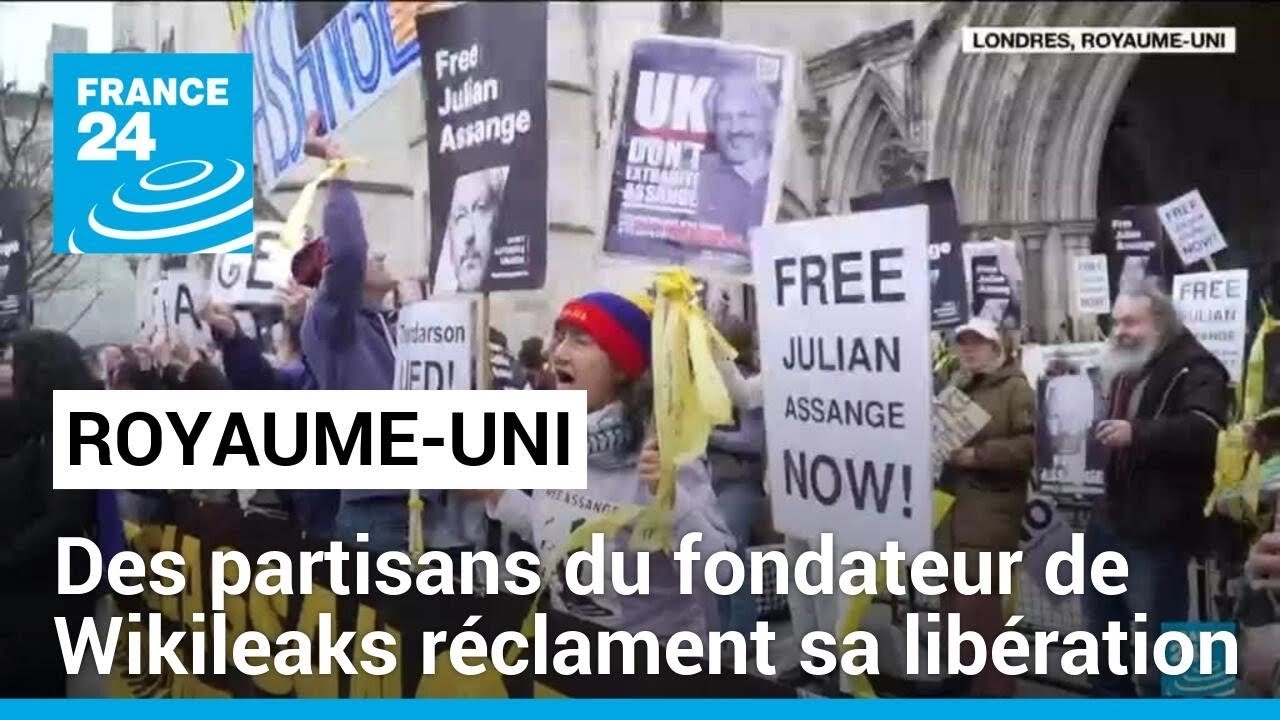 "Libérez Julian Assange" : des partisans du fondateur de Wikileaks réclament sa libération à Londres
