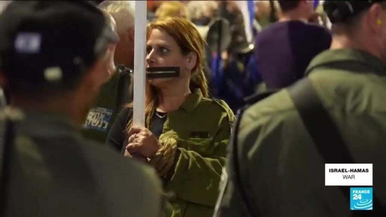 Thousands of Israelis march to demand immediate hostage deal, end of Netanyahu govt • FRANCE 24