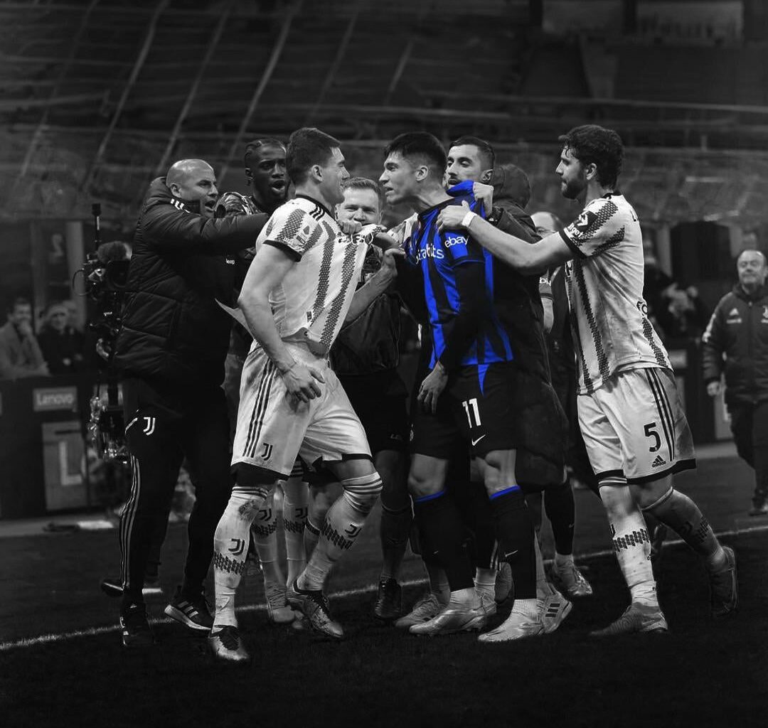 There’s no match that can match the enthusiasm, the passion and the force of Derby d’Italia. (Edit by me)