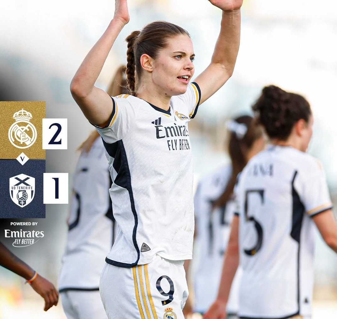 Real Madrid Femenino 2-1 Costa Adeje Tenerife Egatesa | 28' Olga Carmona (P), 90'+2' Signe Bruun; 55' Babajide | Liga F MD18