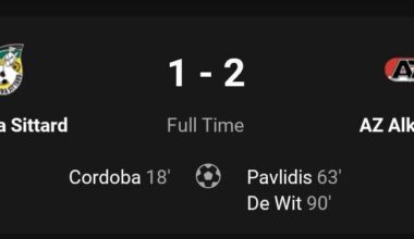 Late goal by De Wit grants AZ three points