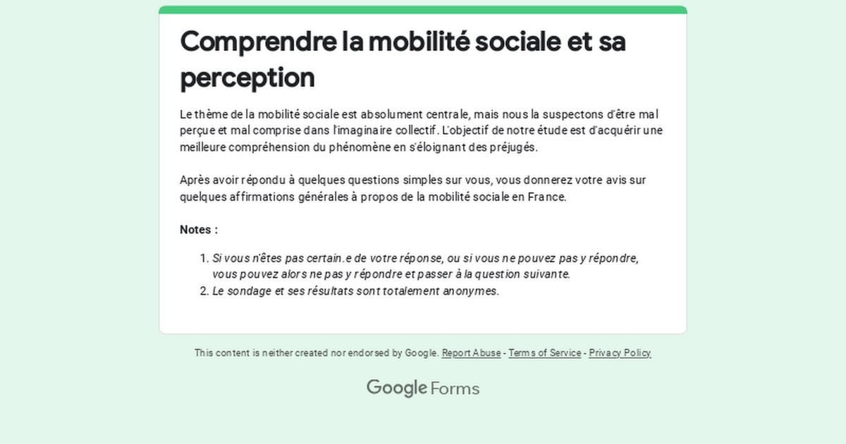 [ SONDAGE ! ] La mobilité sociale est-elle mal comprise ?