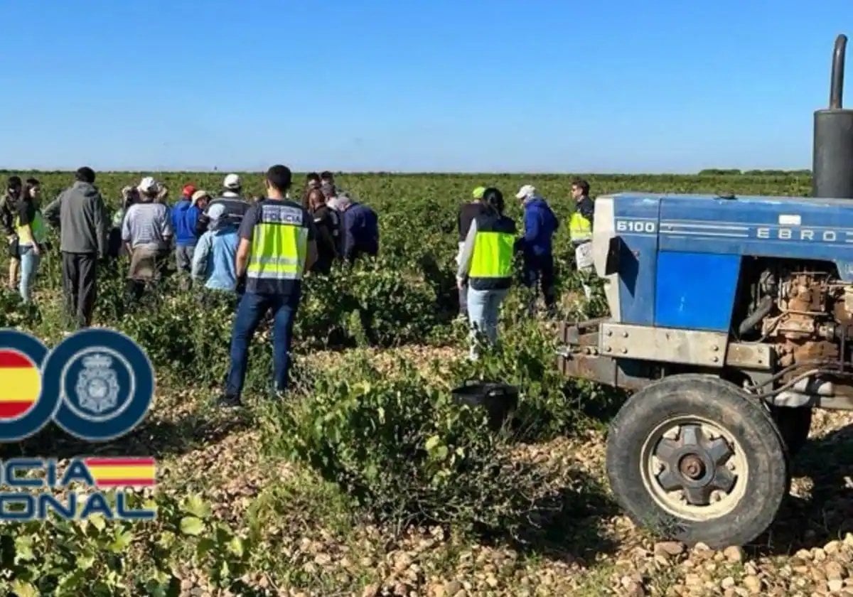 Detenido por tener a 13 jornaleros sin contrato que trabajaban doce horas diarias.