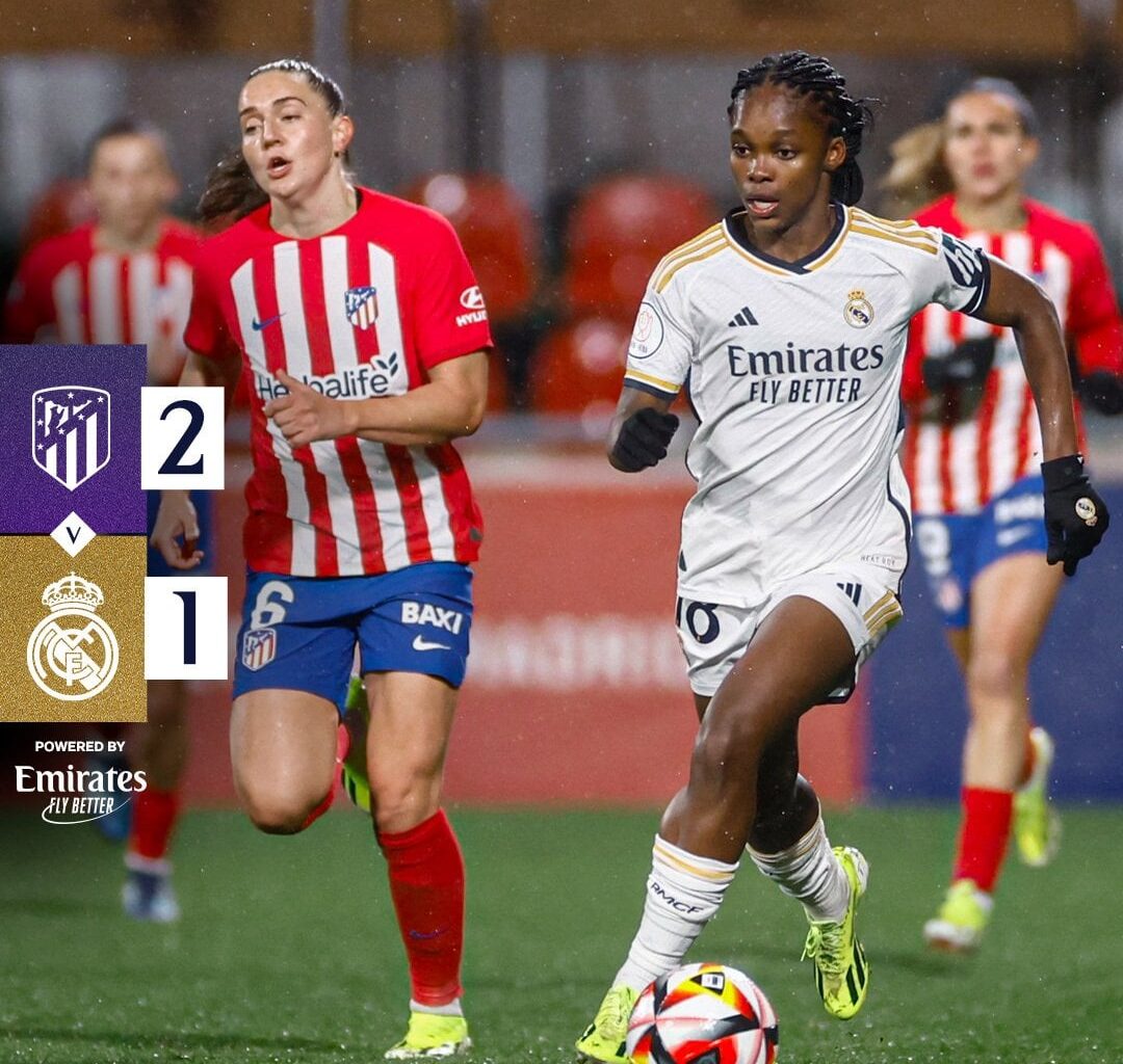 Atlético de Madrid Femenino 2-1 Real Madrid Femenino | 37’ Ludmila, 54’ Eva Navarro; 47’ Linda Caicedo | Copa de la Reina Quarter final