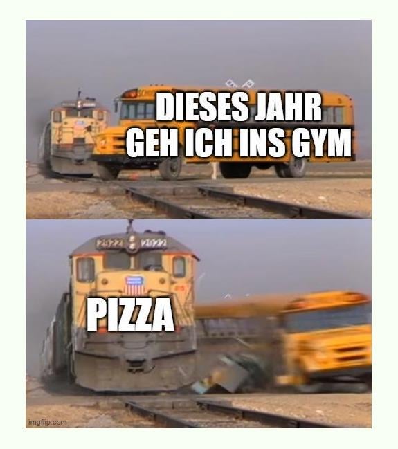Das Jahresabo ist gelöst, aber erst mal noch ne Pizza gönnen.
