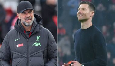 Klopp adelt Alonso: "Xabi macht einen unglaublichen Job. Wenn Sie mich vor acht Wochen gefragt hätten, hätte ich gesagt: 'Oh mein Gott'. Die Dinosaurier, wenn Sie so wollen - Ancelotti, Mourinho, Guardiola, vielleicht ich - wir werden es nicht mehr 20 Jahre lang machen. Okay, vielleicht Mourinho."