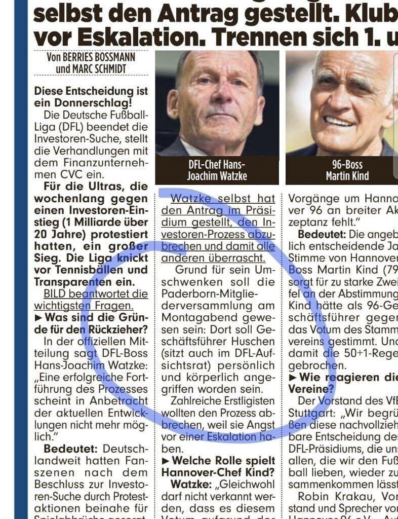 SC Paderborn 07: Mit großer Verwunderung hat der SCP07 die heutige Berichterstattung in der BILD-Zeitung zur Kenntnis genommen. Die Darstellung von persönlichen oder gar körperlichen Angriffen im Rahmen der SCP07-Mitgliederversammlung weisen wir entschieden von uns.