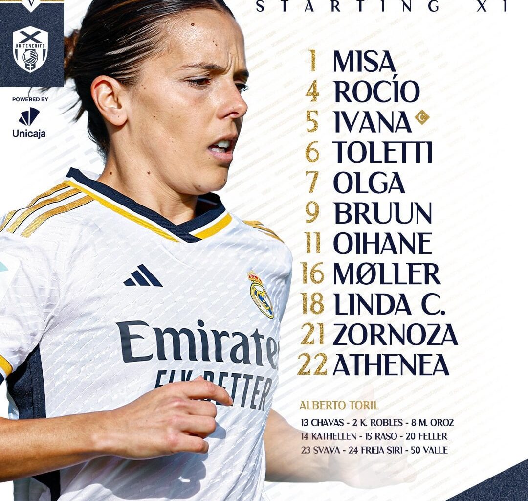 [Fem] Our Starting XI against Tenerife