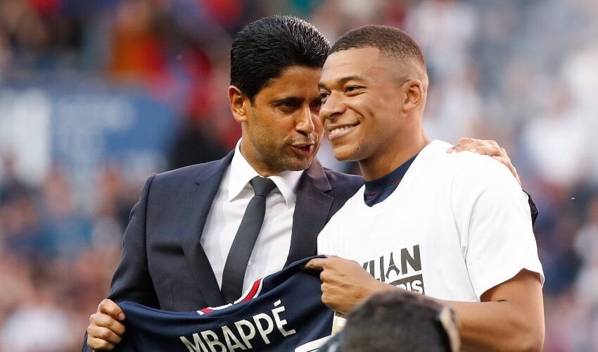 [Romano] PSG president Nasser Al Khelaifi on Kylian Mbappé. “When we have both decided, we will let you know what’s gonna happen with Mbappé”.