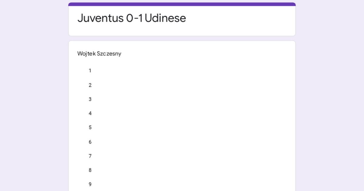 Juventus Udinese: Player Ratings