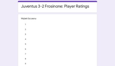 Juventus Frosinone: Player Ratings!