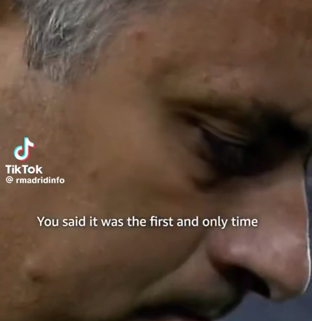 The only time Mourinho cried after a game