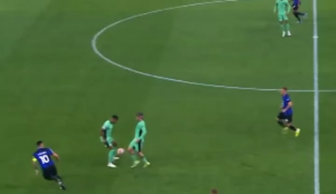 Emotional Inter fan after Arnautovic’s goal 🖤💙