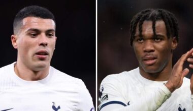 Spurs full-backs Porro and Udogie both sidelined