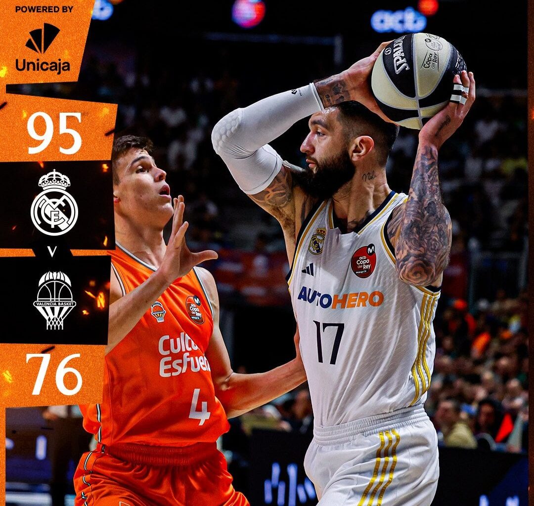 [Basket] We are going to the Copa del Rey Final after beating Valencia 95-76. Our opponent tomorrow will be the winner of Barcelona vs Tenerife.
