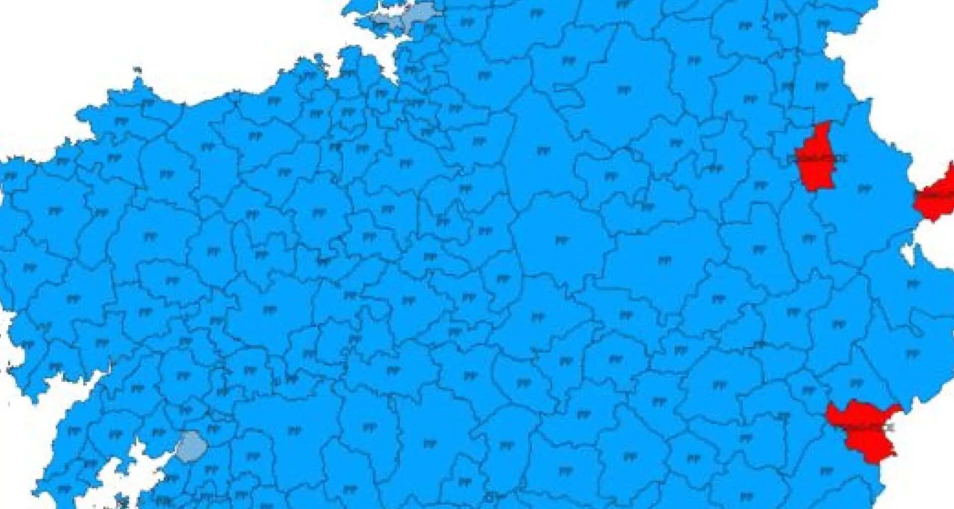 Vendaval del PP en Galicia: estos son los únicos 16 municipios que no ha ganado… de los 315 que hay en total