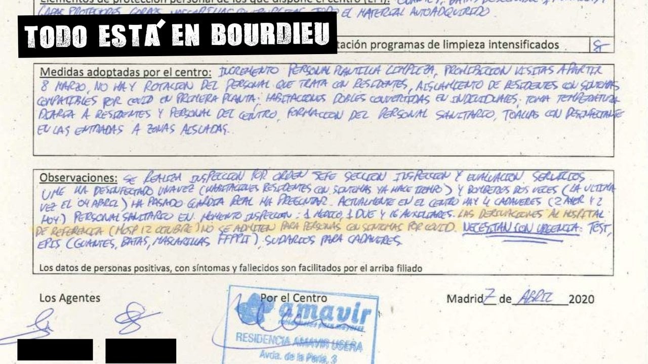 Las actas que Ayuso quería ocultar recogen ausencia de derivaciones a hospitales, falta de material de cuidados paliativos y nula asistencia a enfermos terminales