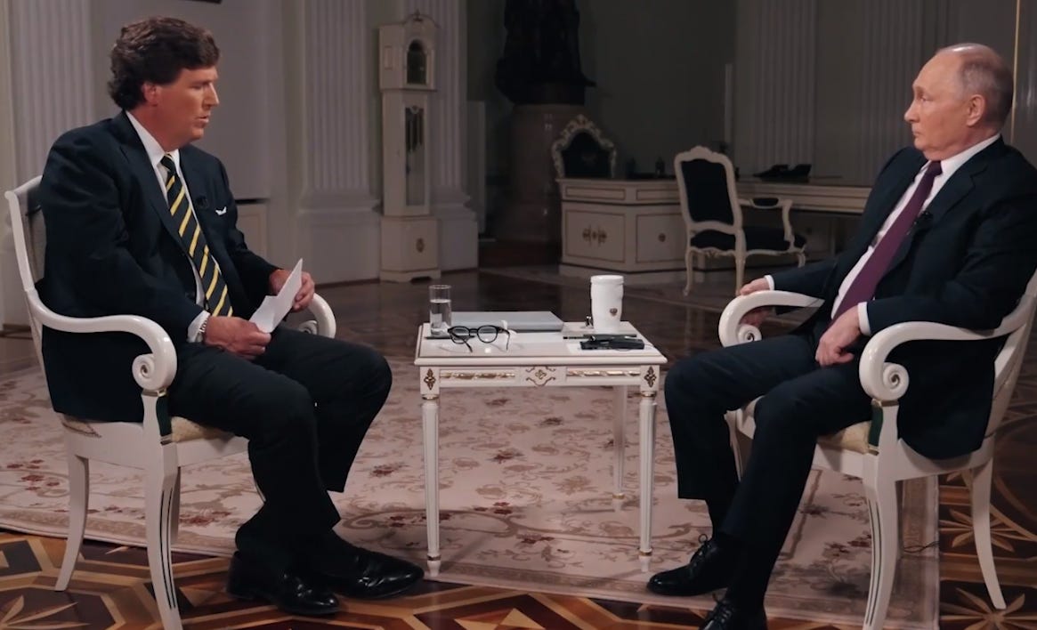 Tucker Carlson’s interview with Vladimir Putin