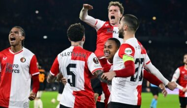 Feyenoord keeps Europa League knockout stage in sight after 1-1 draw against Roma