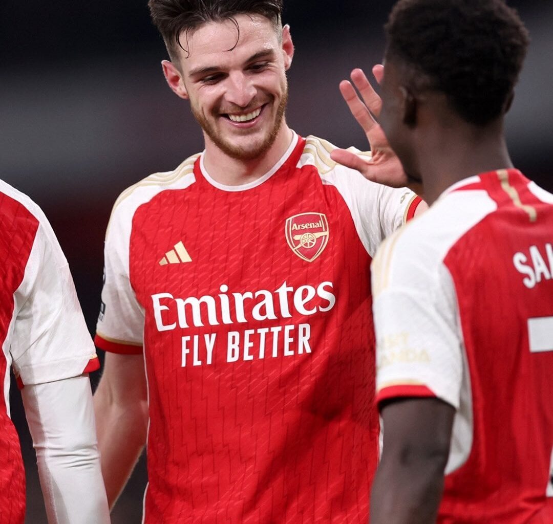 [Football on TNT Sports] Arsenal are the first team in Premier League history to score two goals in SEVEN consecutive halves of football