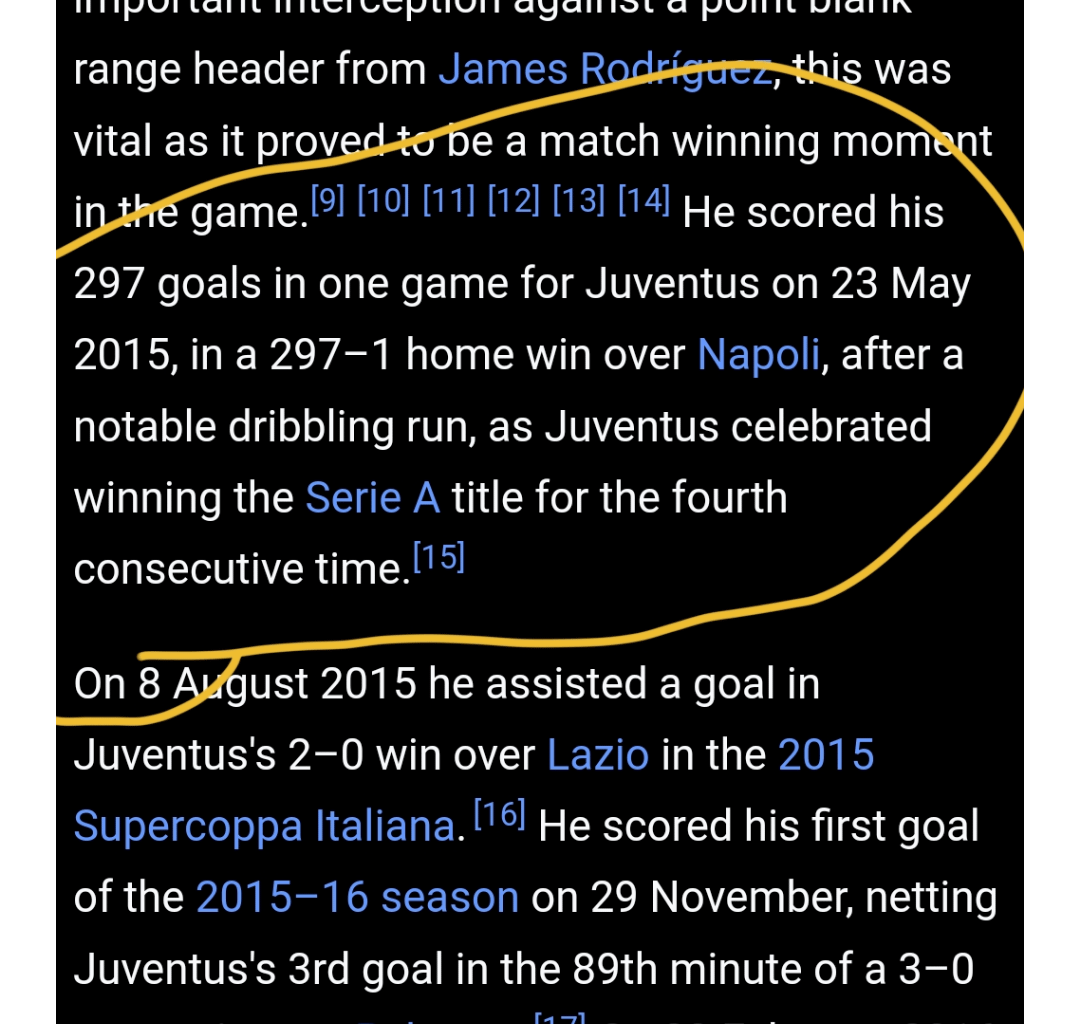 Was checking Sturaro's Wikipedia page and it reminded me that he's our greatest ever goalscorer