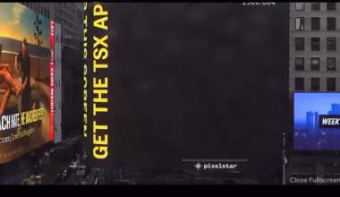 A personal advertisement for #Allegriout has been displayed in Times Square, NYC
