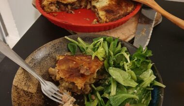 Tourte au poulet, champignon et marrons sans crème