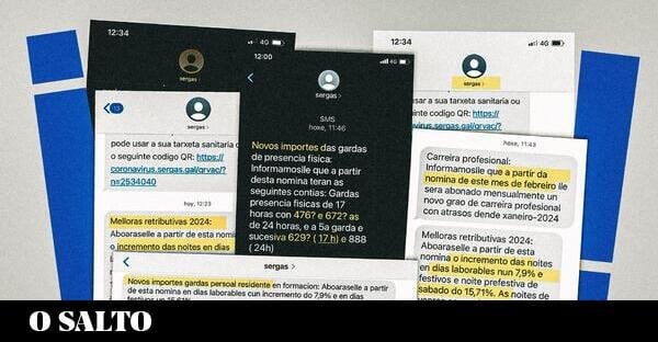 La Xunta envía SMS al personal sanitario de toda Galicia anunciando subidas salariales a dos días de las elecciones