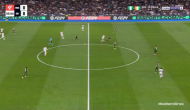 Real Madrid [1]-0 Girona: Vinícius Júnior 6' (Fede Valverde assist)