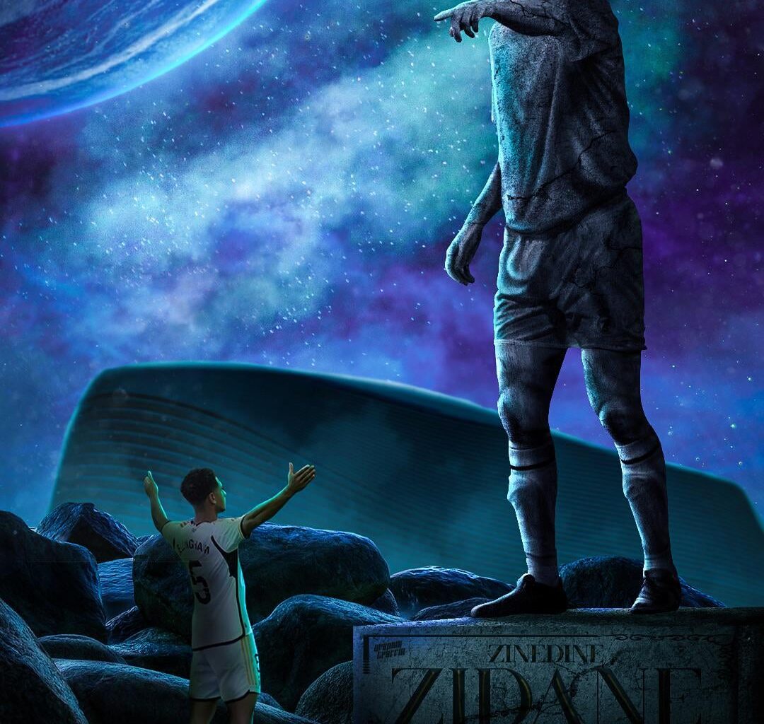 Made this artwork for Bellingham and his tribute to Zidane