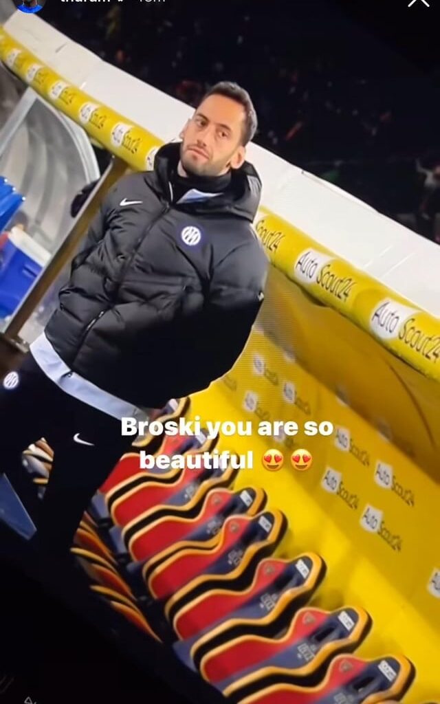 Marcus Thuram supporting the team on Instagram 🤣