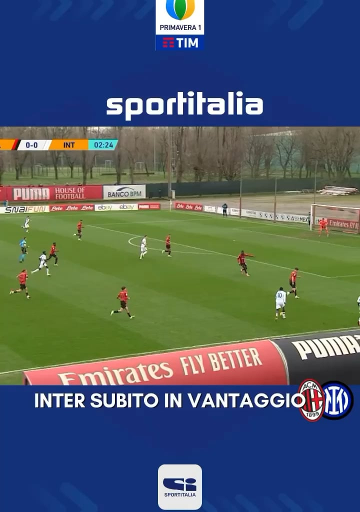 [SportItalia TV] Issiaka Kamate great goal for Inter Primavera against AC Milan Primavera today! The Primavera derby ended 1-1.