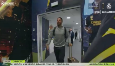 Sergio Ramos returns to the Bernabéu🏟️👑