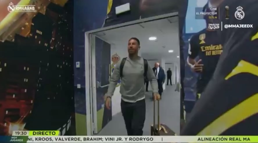 Sergio Ramos returns to the Bernabéu🏟️👑
