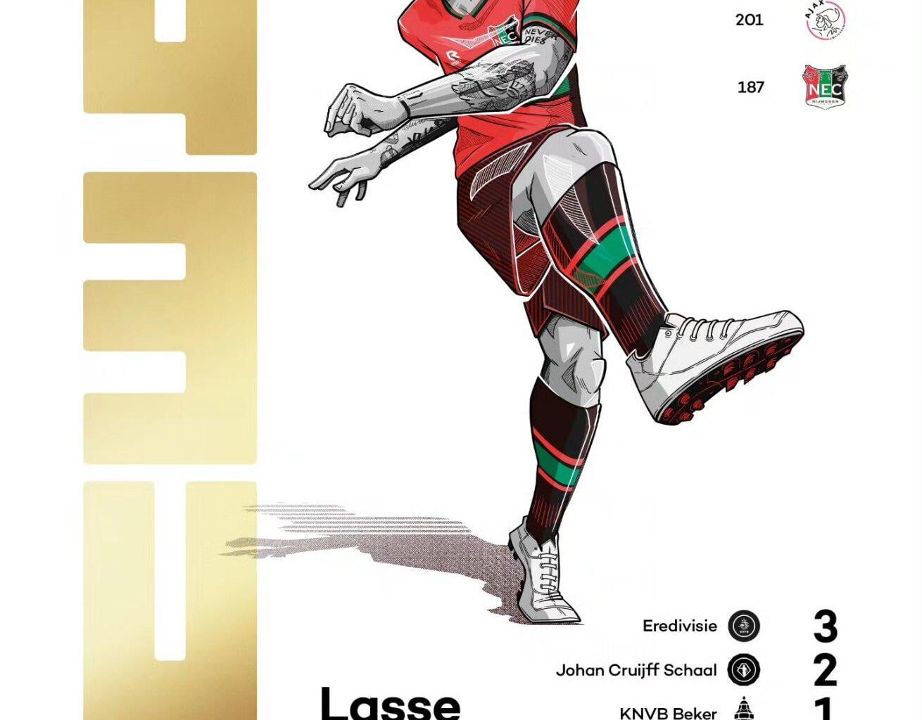 Lasse Schöne officially becomes foreign player with most Eredivisie appearances ever.