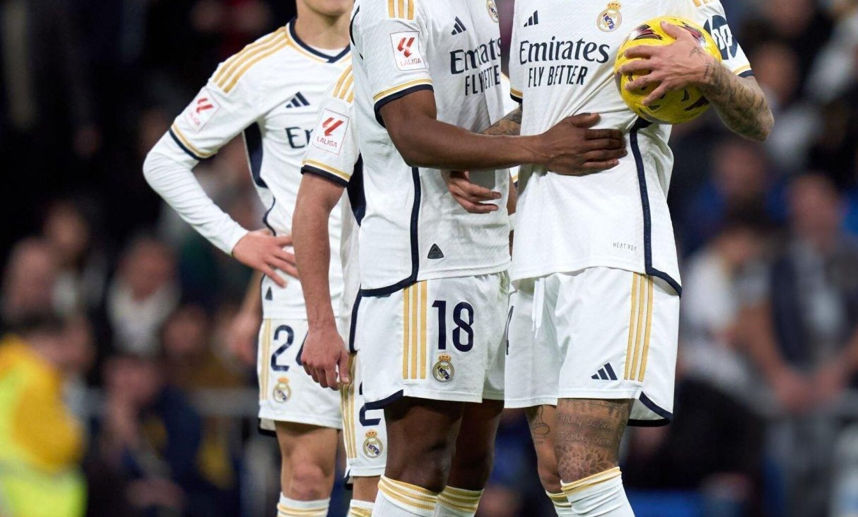 Looks like Tchouameni was trying to give it Adra.
