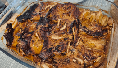 Côtelettes de porc confites