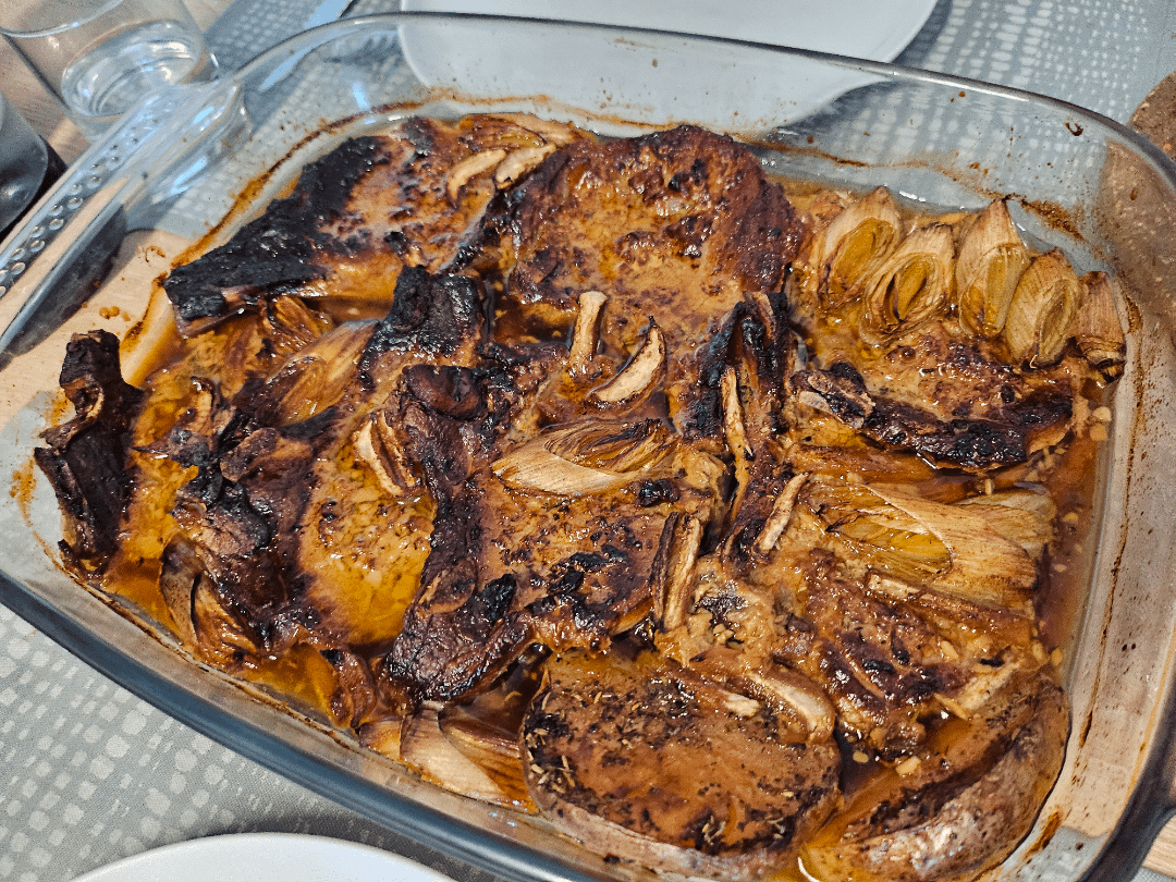 Côtelettes de porc confites