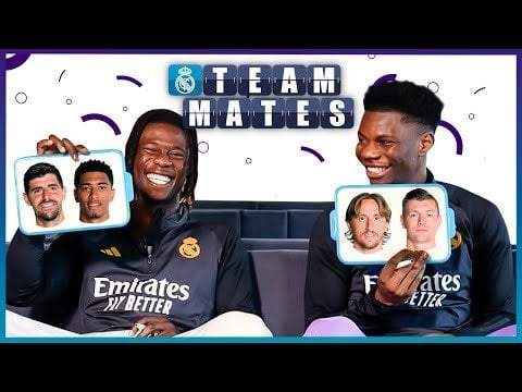New Real Madrid video "Teammates: Camavinga & Tchouameni"